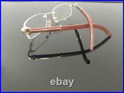 Imported men Rimless Eyeglass wood /metal eye-ware 55-18-140