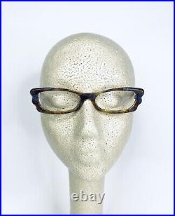Jean Lafont Paris Cat Eye Tortoise Wood Lucite Glasses France Gloria 50 15 140