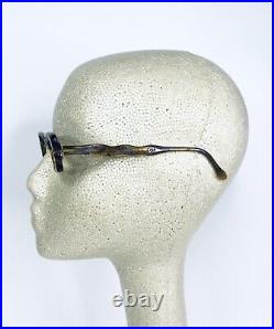 Jean Lafont Paris Cat Eye Tortoise Wood Lucite Glasses France Gloria 50 15 140
