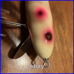 MUSKY DAN XXX MUSKY LURE. Musky Minnow Glass Eyes. Outstanding Color. (Large)
