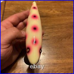 MUSKY DAN XXX MUSKY LURE. Musky Minnow Glass Eyes. Outstanding Color. (Large)