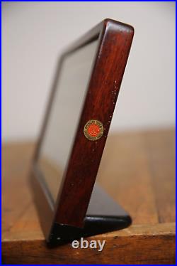 Vintage American Optical Eye glasses wood glass display case counter sign RARE