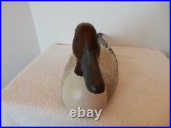 Vintage Pintail Decoy New Jersey Hollow Carved With Rattle Wood Glass Eyes