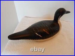 Vintage Pintail Decoy New Jersey Wood Glass Eyes Signed